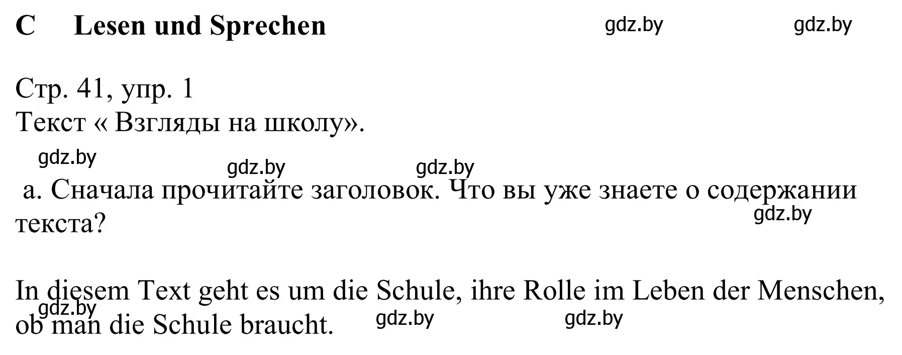 Решение номер 1a (страница 41) гдз по немецкому языку 9 класс Будько, Урбанович, учебник