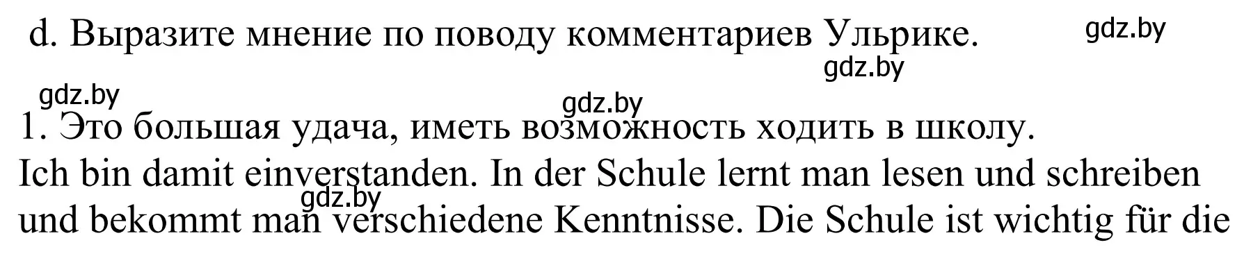 Решение номер 1d (страница 43) гдз по немецкому языку 9 класс Будько, Урбанович, учебник