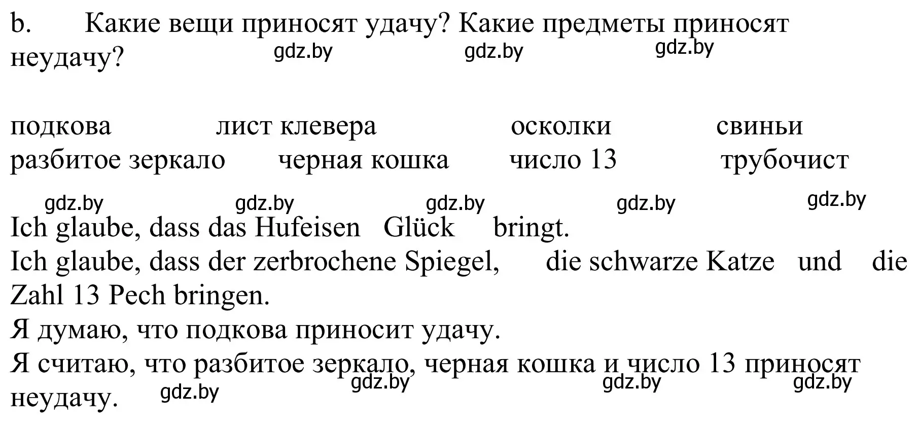 Решение номер 6b (страница 61) гдз по немецкому языку 9 класс Будько, Урбанович, учебник