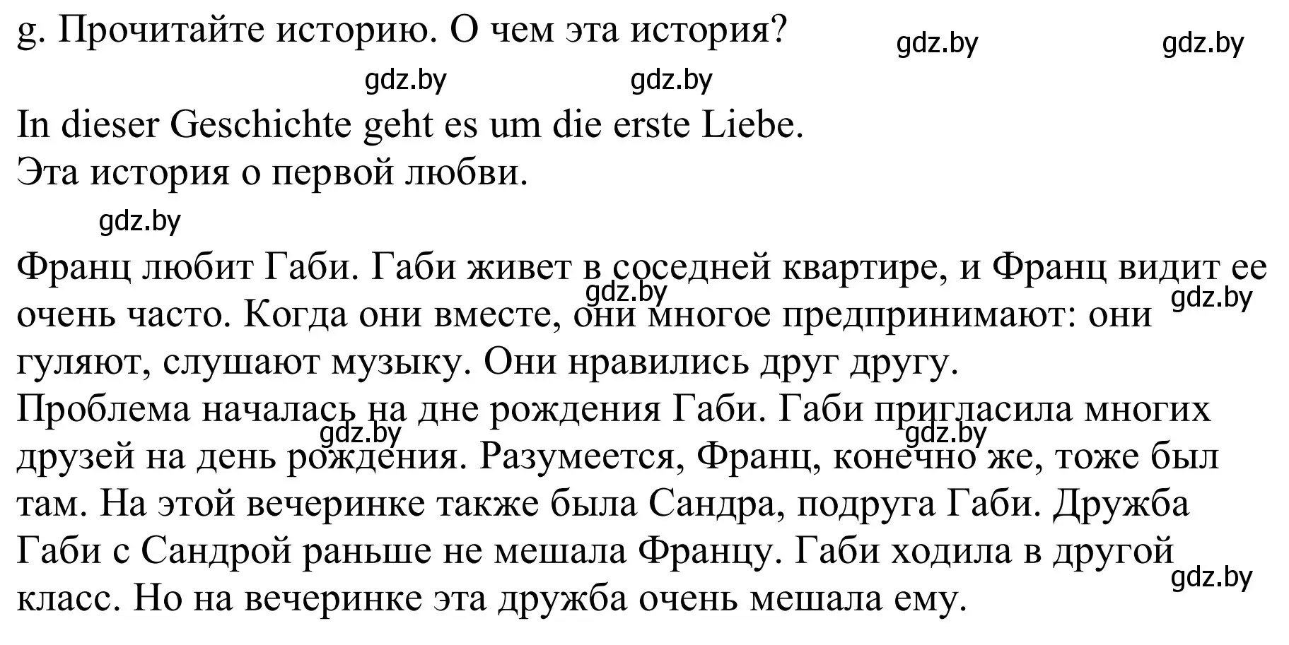 Решение номер 7g (страница 63) гдз по немецкому языку 9 класс Будько, Урбанович, учебник