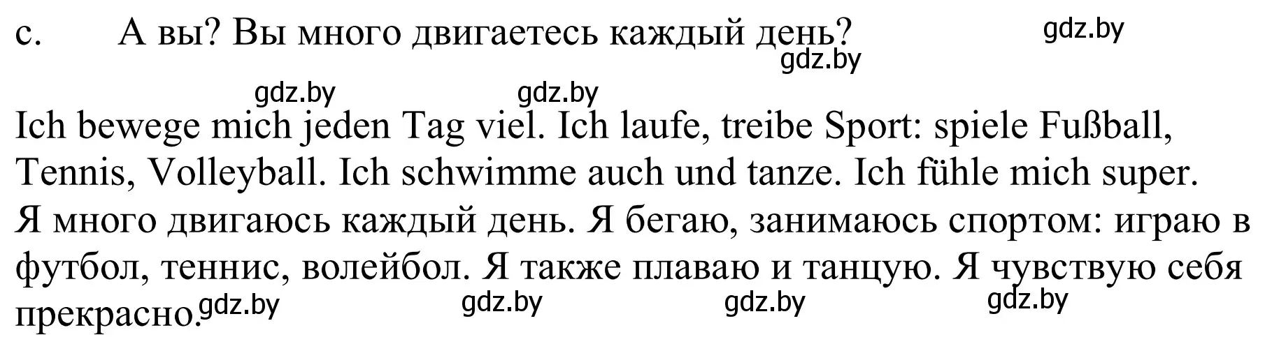 Решение номер 2c (страница 102) гдз по немецкому языку 9 класс Будько, Урбанович, учебник