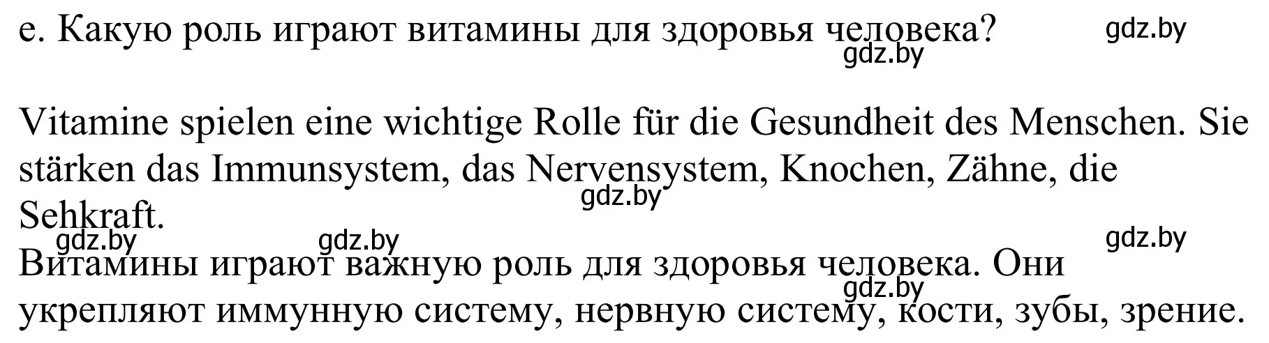 Решение номер 5e (страница 107) гдз по немецкому языку 9 класс Будько, Урбанович, учебник