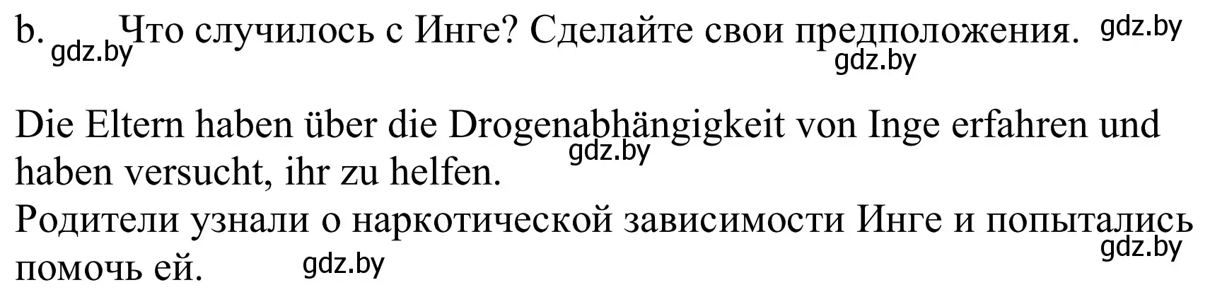 Решение номер 2b (страница 123) гдз по немецкому языку 9 класс Будько, Урбанович, учебник