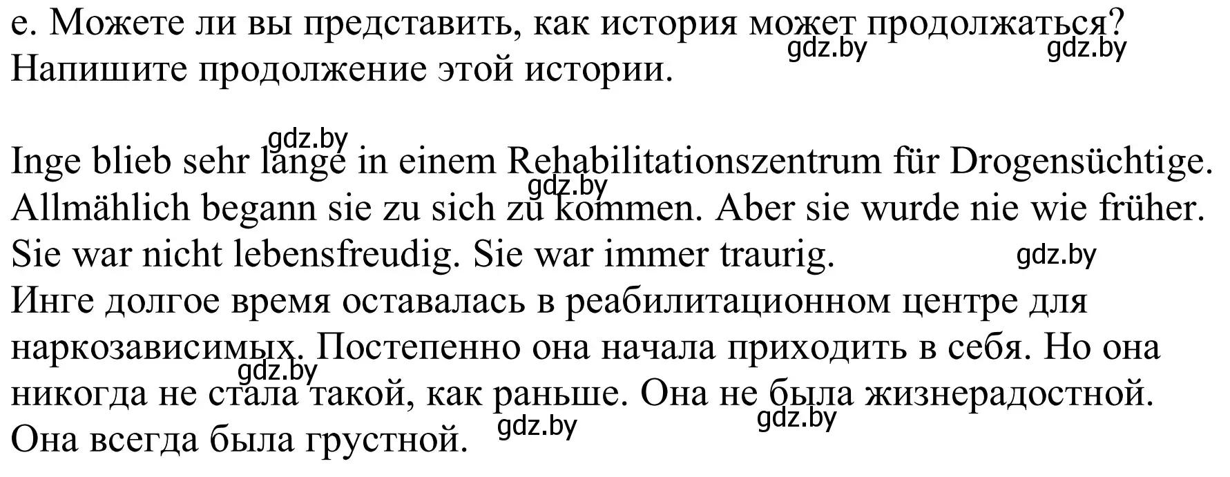 Решение номер 2e (страница 123) гдз по немецкому языку 9 класс Будько, Урбанович, учебник