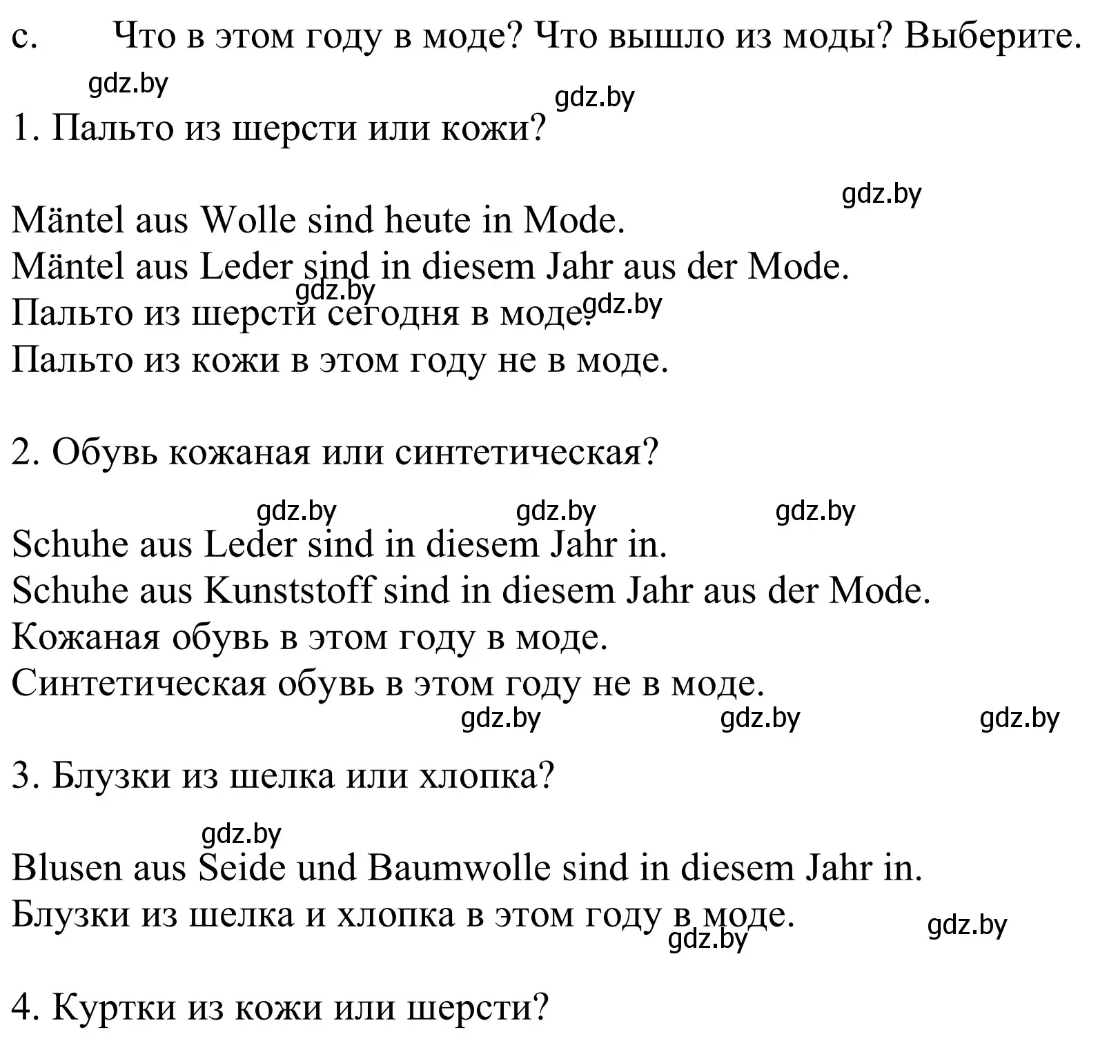 Решение номер 3c (страница 138) гдз по немецкому языку 9 класс Будько, Урбанович, учебник