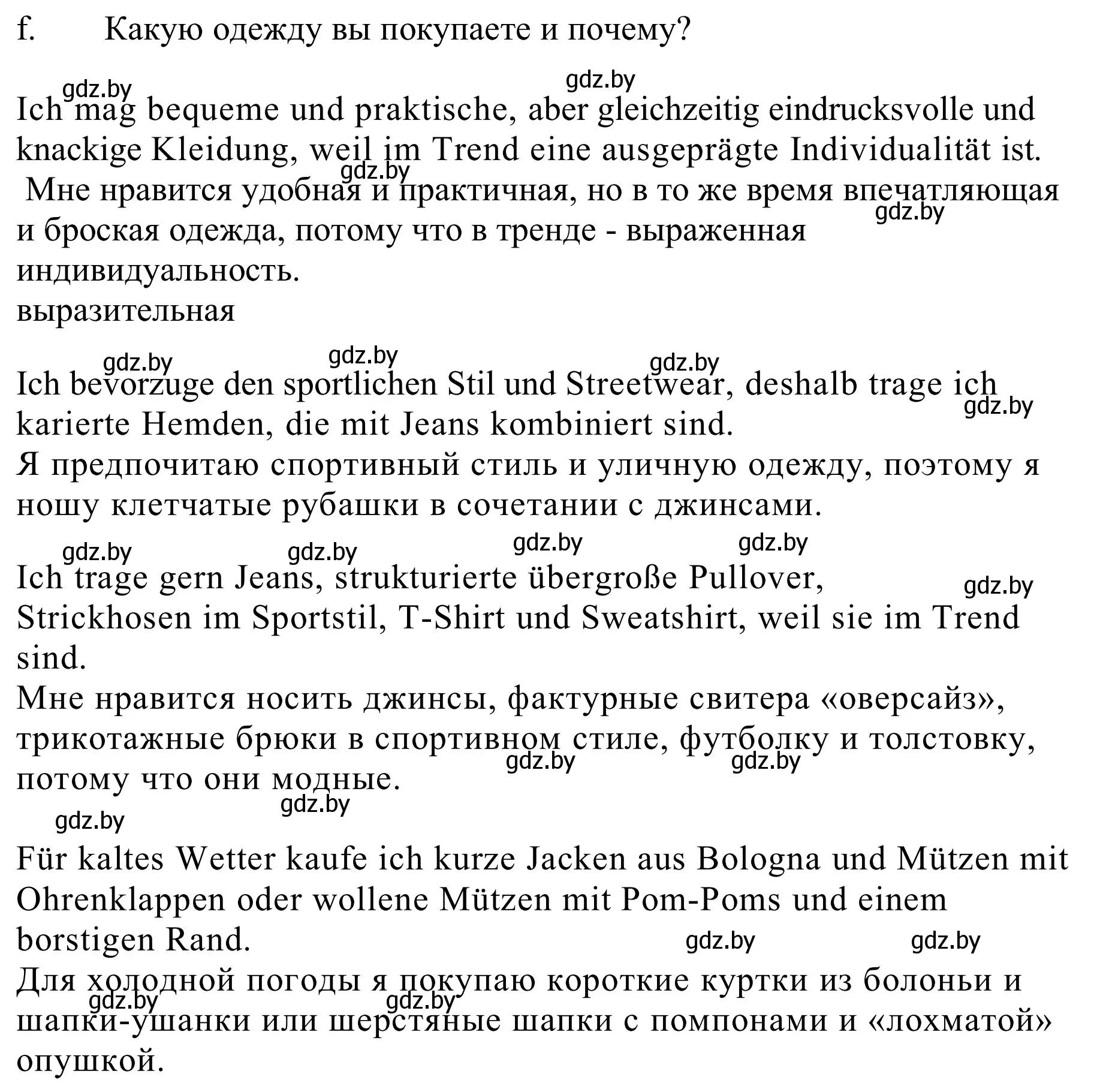 Решение номер 5f (страница 141) гдз по немецкому языку 9 класс Будько, Урбанович, учебник