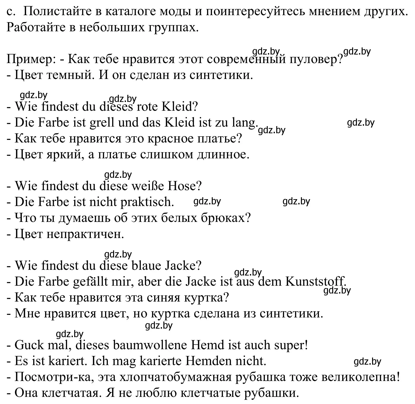 Решение номер 6c (страница 142) гдз по немецкому языку 9 класс Будько, Урбанович, учебник