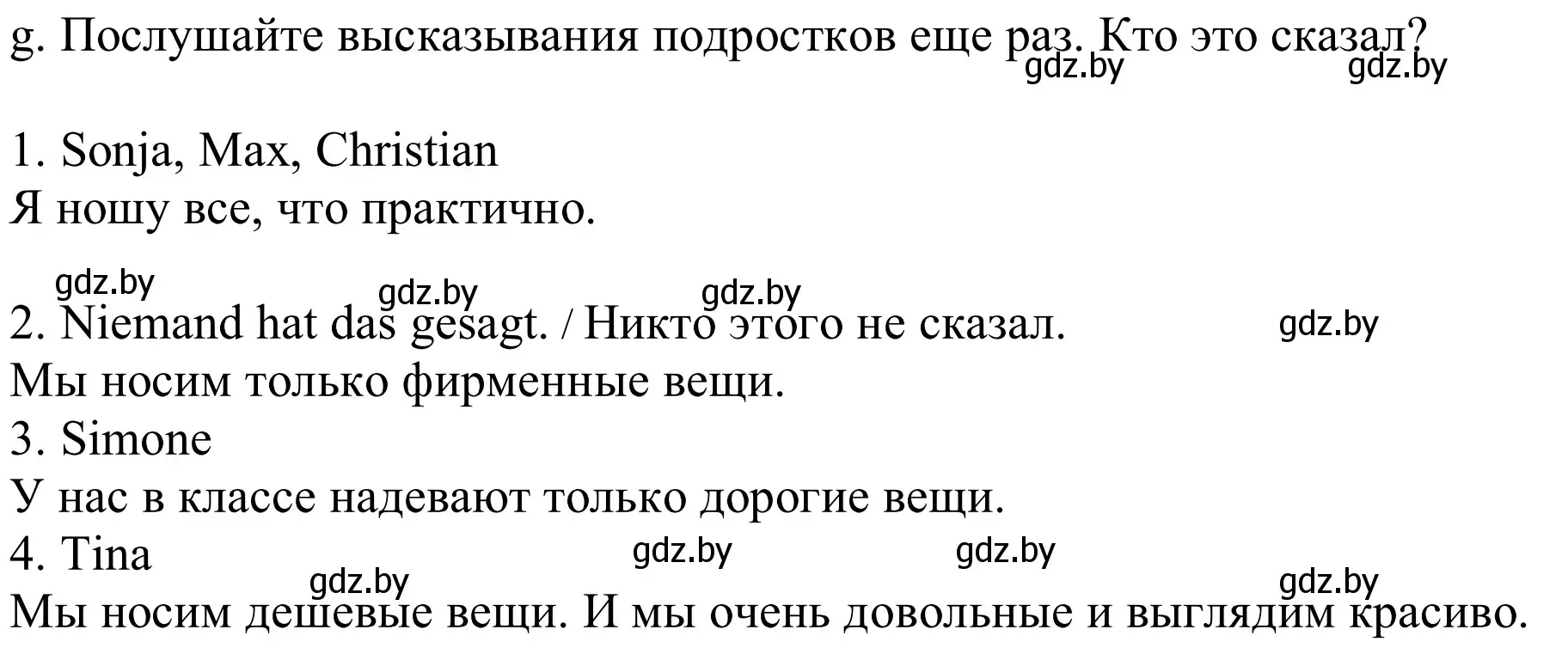 Решение номер 8g (страница 146) гдз по немецкому языку 9 класс Будько, Урбанович, учебник