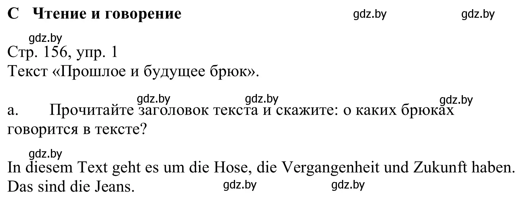 Решение номер 1a (страница 156) гдз по немецкому языку 9 класс Будько, Урбанович, учебник