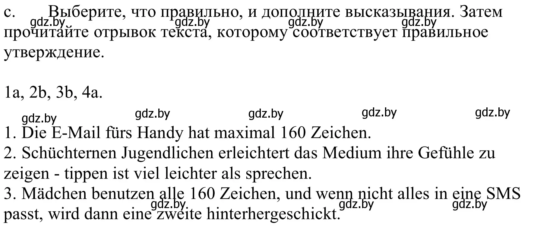 Решение номер 2c (страница 205) гдз по немецкому языку 9 класс Будько, Урбанович, учебник