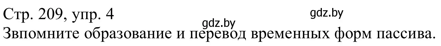 Решение номер 4 (страница 209) гдз по немецкому языку 9 класс Будько, Урбанович, учебник