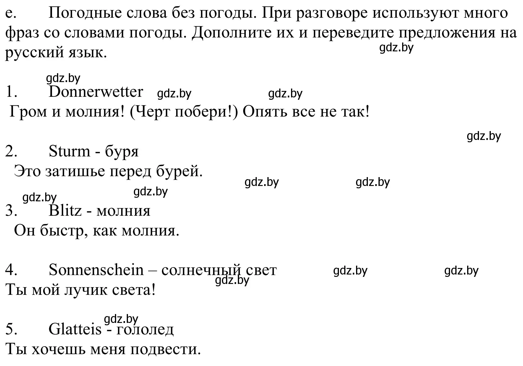 Решение номер 2e (страница 218) гдз по немецкому языку 9 класс Будько, Урбанович, учебник