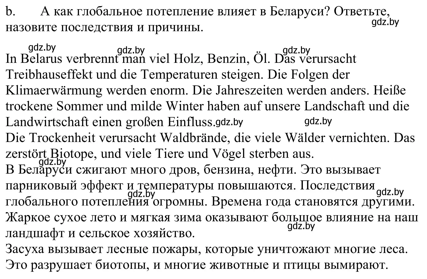 Решение номер 3b (страница 232) гдз по немецкому языку 9 класс Будько, Урбанович, учебник