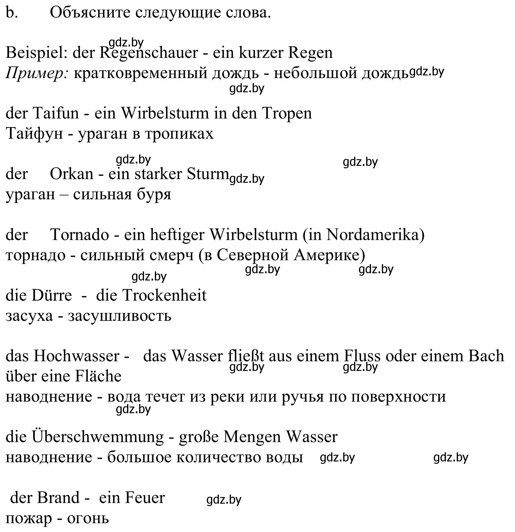 Решение номер 6b (страница 237) гдз по немецкому языку 9 класс Будько, Урбанович, учебник