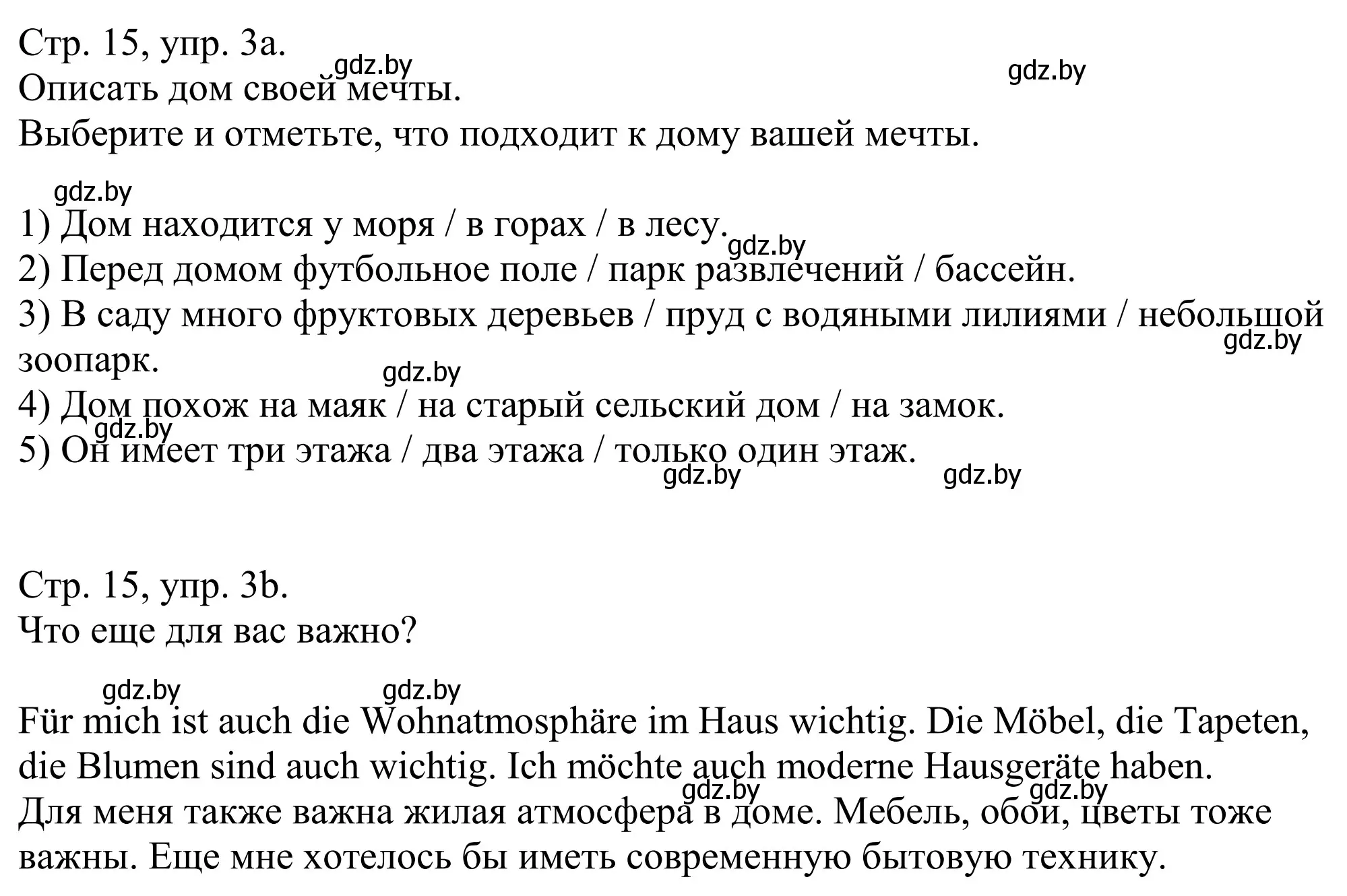 Решение номер 3 (страница 15) гдз по немецкому языку 10 класс Будько, Урбанович, рабочая тетрадь