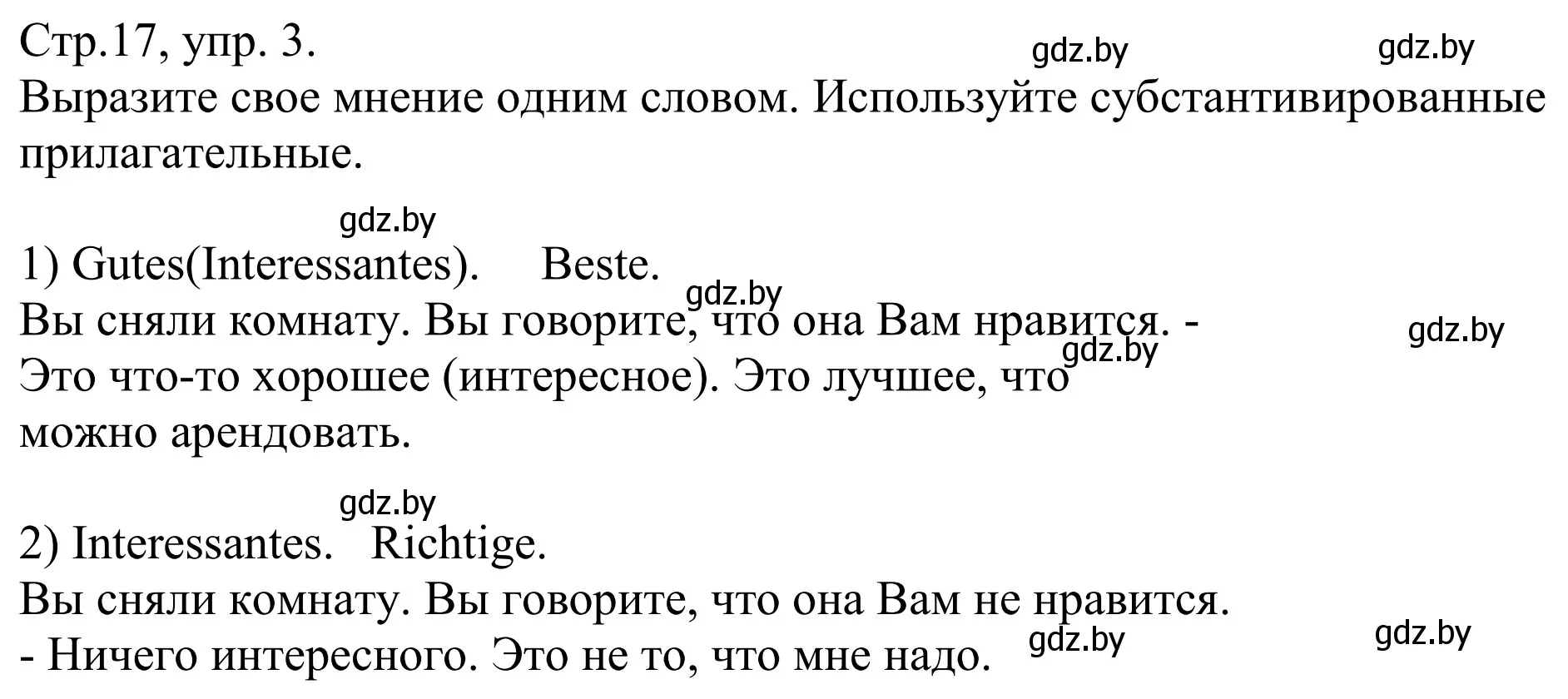 Решение номер 3 (страница 17) гдз по немецкому языку 10 класс Будько, Урбанович, рабочая тетрадь