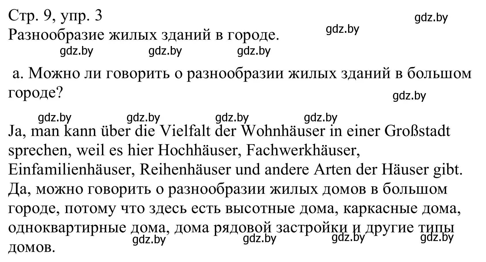 Решение номер 3a (страница 9) гдз по немецкому языку 10 класс Будько, Урбанович, учебник