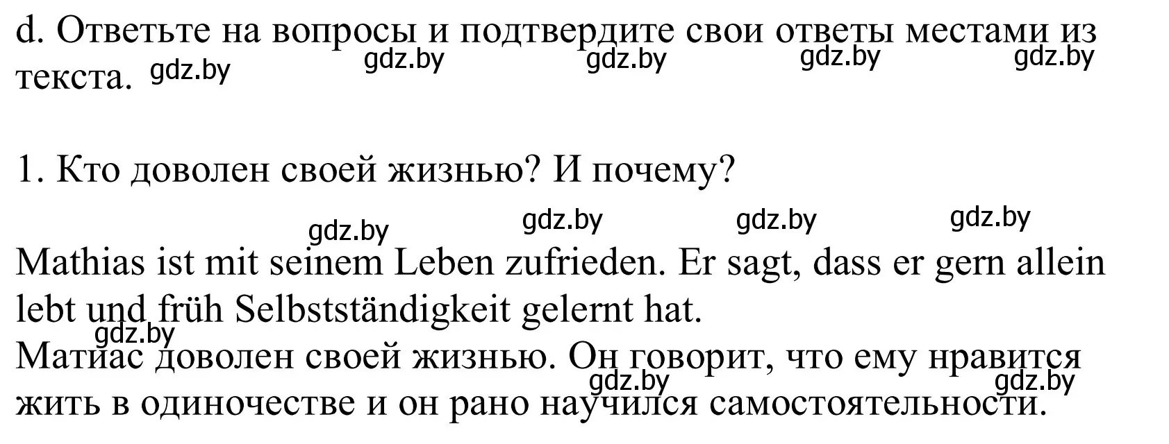 Решение номер 2d (страница 29) гдз по немецкому языку 10 класс Будько, Урбанович, учебник