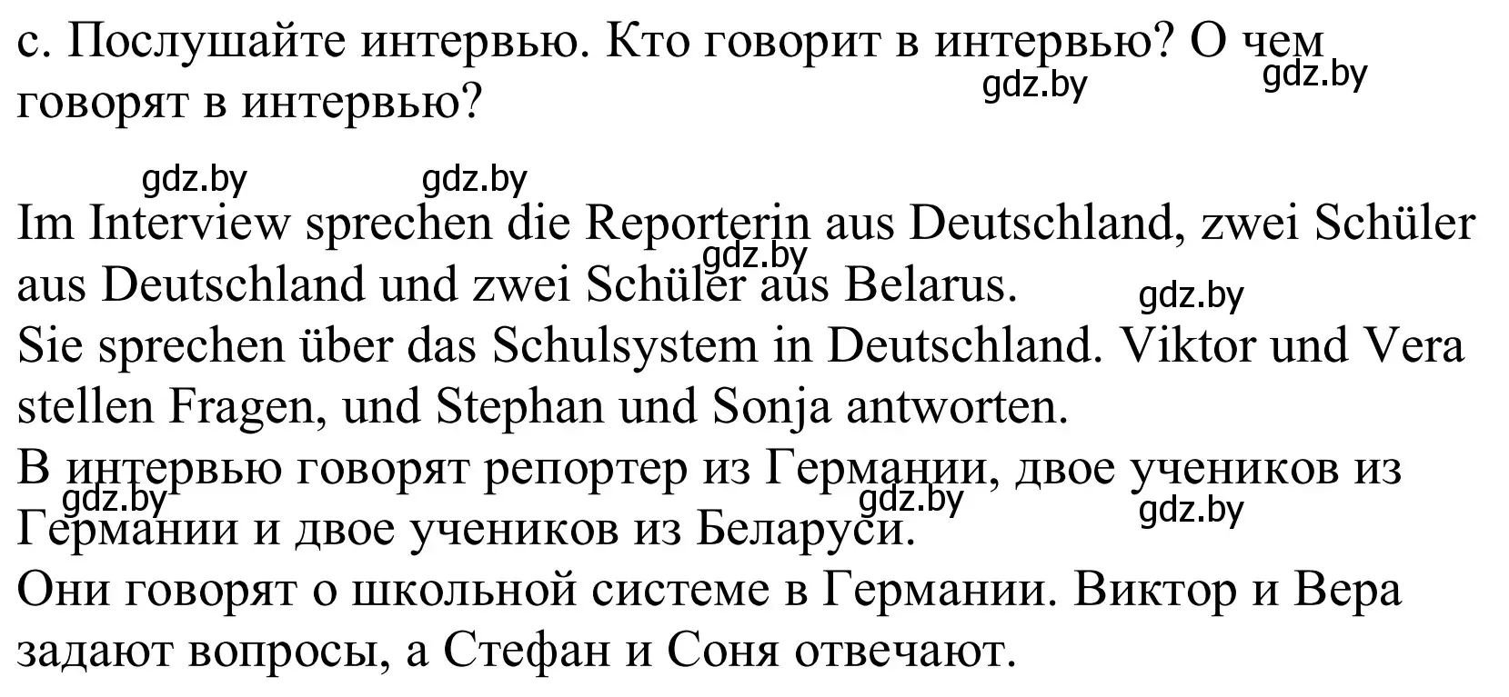 Решение номер 1c (страница 47) гдз по немецкому языку 10 класс Будько, Урбанович, учебник
