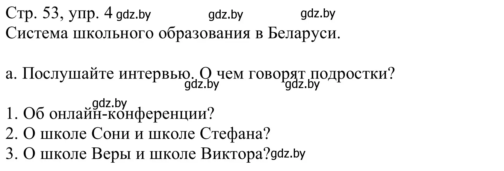 Решение номер 4a (страница 53) гдз по немецкому языку 10 класс Будько, Урбанович, учебник