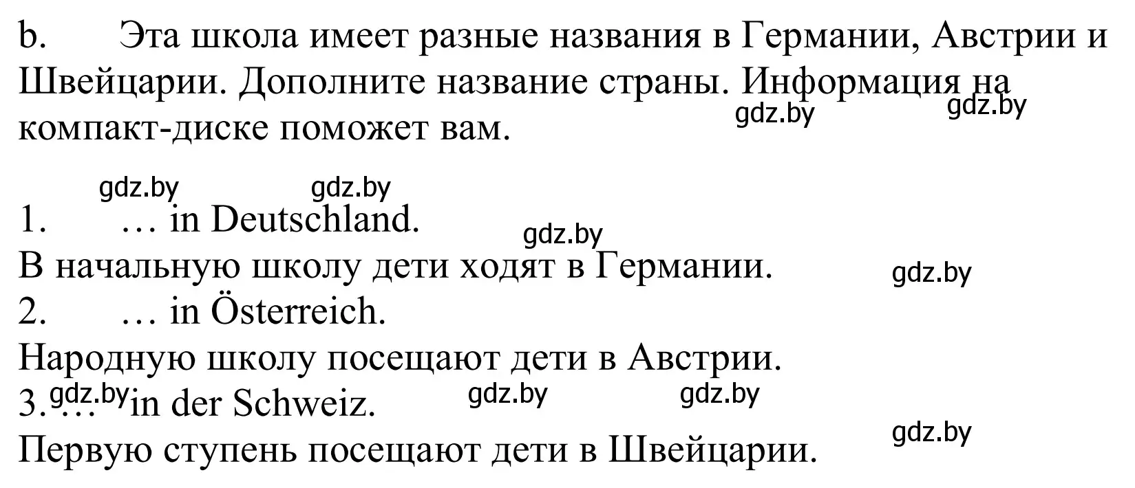 Решение номер 1b (страница 57) гдз по немецкому языку 10 класс Будько, Урбанович, учебник