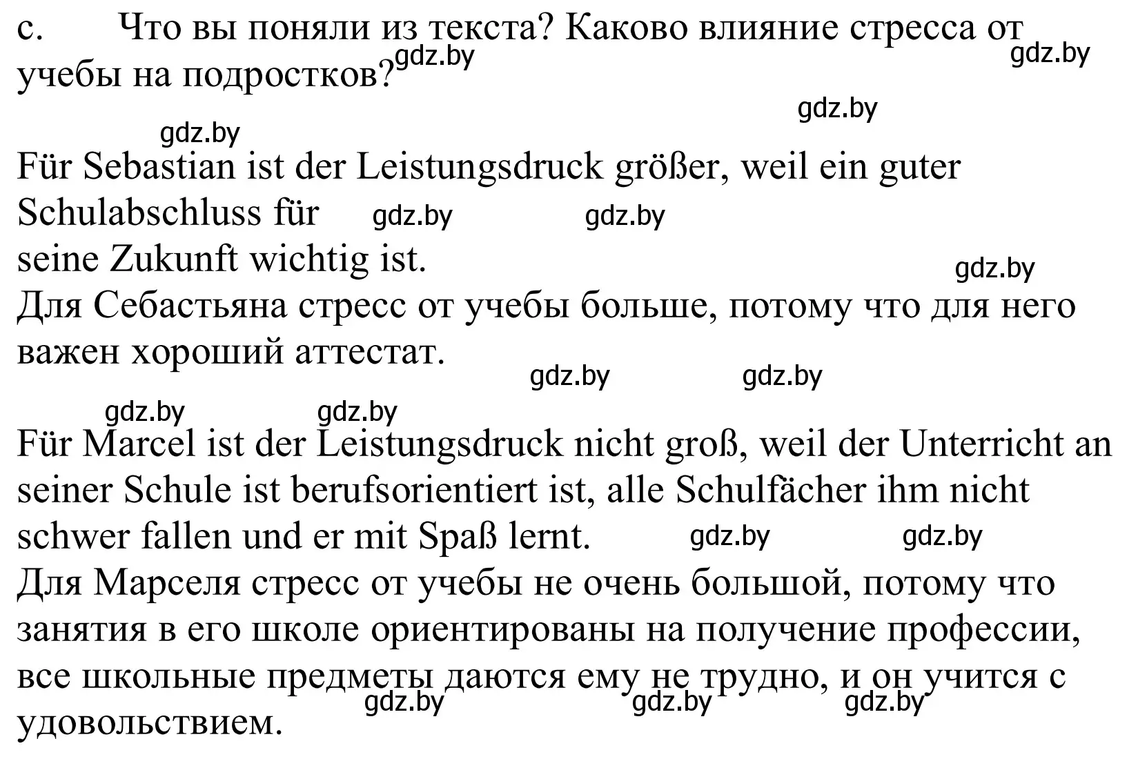 Решение номер 8c (страница 76) гдз по немецкому языку 10 класс Будько, Урбанович, учебник