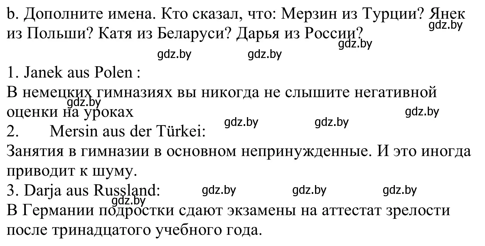 Решение номер 3b (страница 85) гдз по немецкому языку 10 класс Будько, Урбанович, учебник
