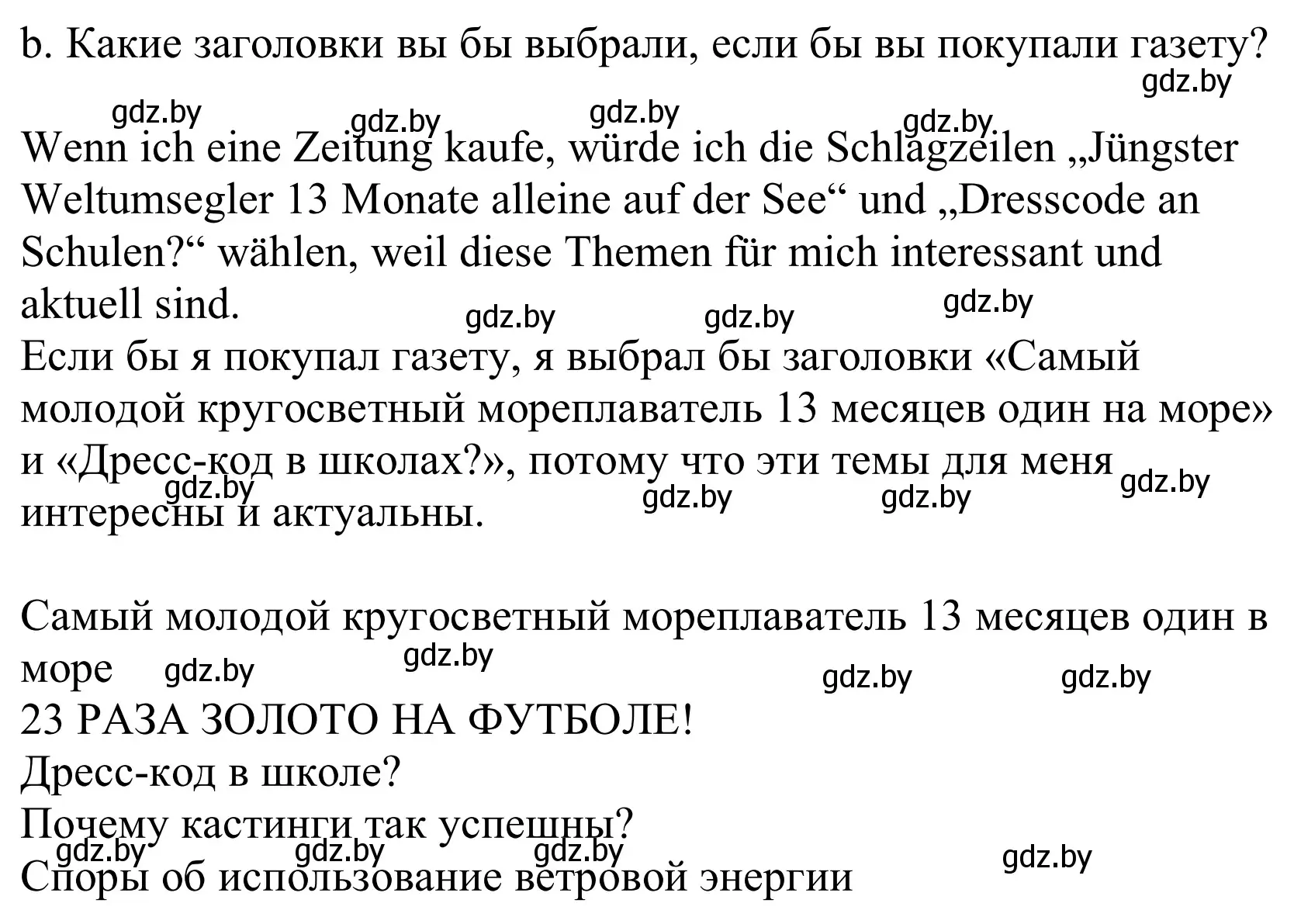 Решение номер 4b (страница 96) гдз по немецкому языку 10 класс Будько, Урбанович, учебник