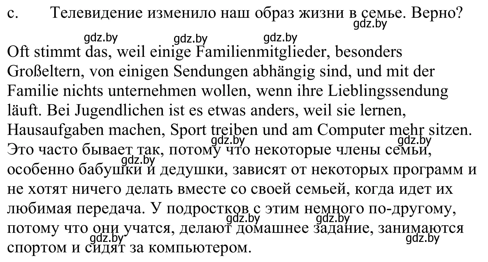 Решение номер 3c (страница 119) гдз по немецкому языку 10 класс Будько, Урбанович, учебник