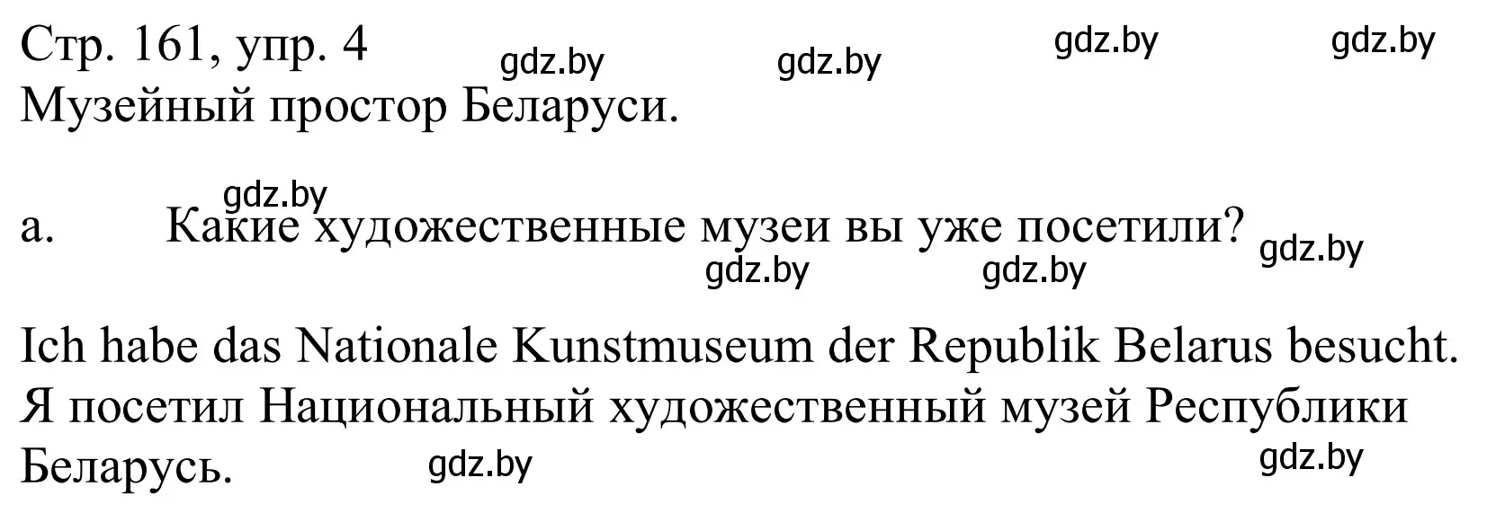 Решение номер 4a (страница 161) гдз по немецкому языку 10 класс Будько, Урбанович, учебник