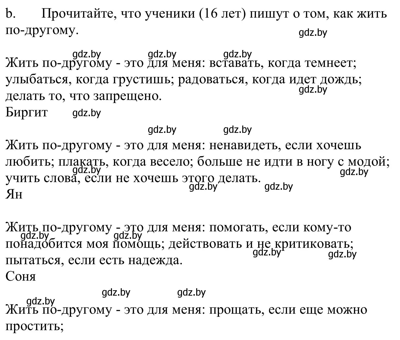 Решение номер 3b (страница 195) гдз по немецкому языку 10 класс Будько, Урбанович, учебник