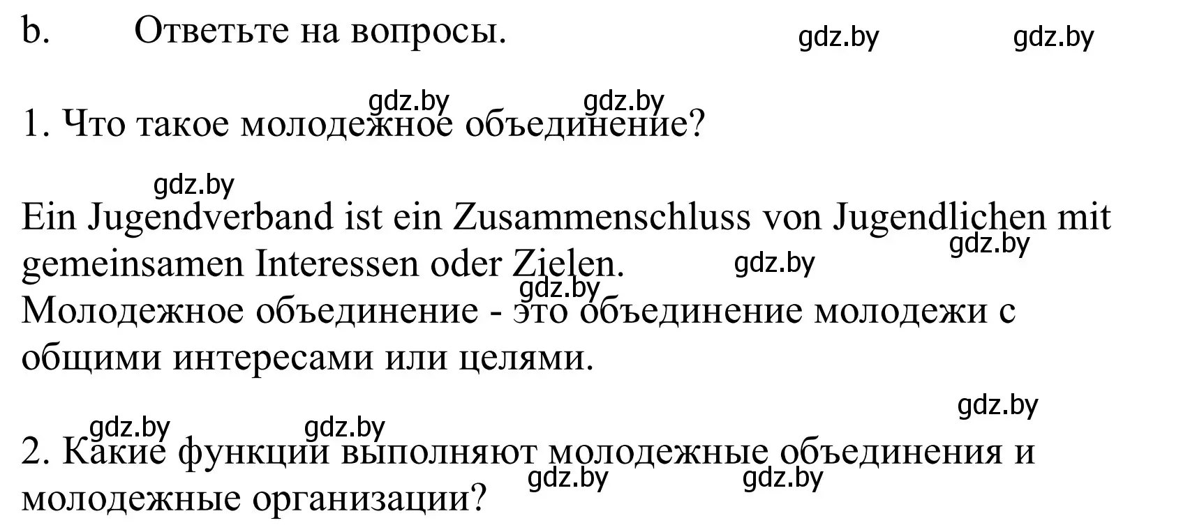 Решение номер 2b (страница 201) гдз по немецкому языку 10 класс Будько, Урбанович, учебник