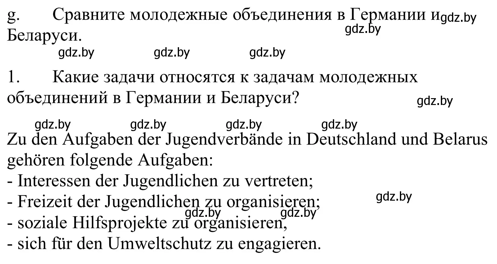 Решение номер 2g (страница 202) гдз по немецкому языку 10 класс Будько, Урбанович, учебник