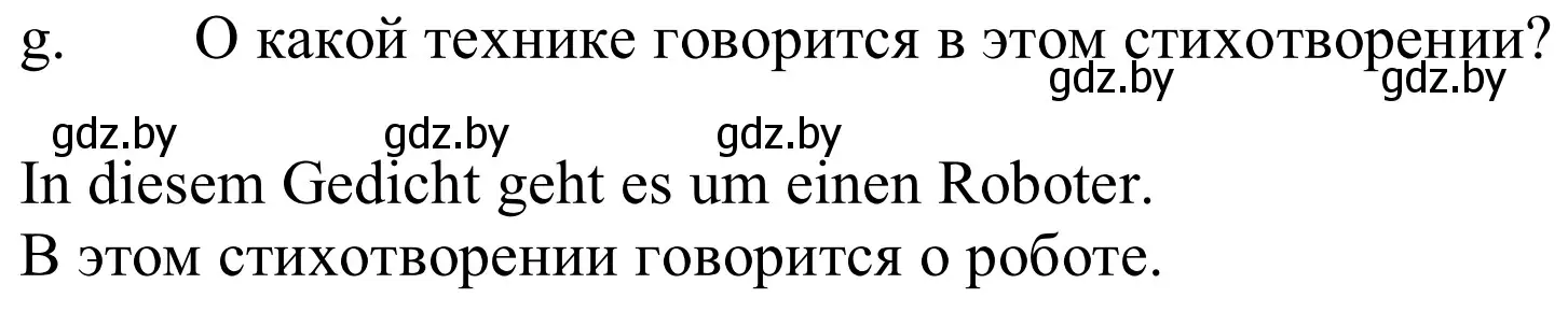 Решение номер 4g (страница 225) гдз по немецкому языку 10 класс Будько, Урбанович, учебник