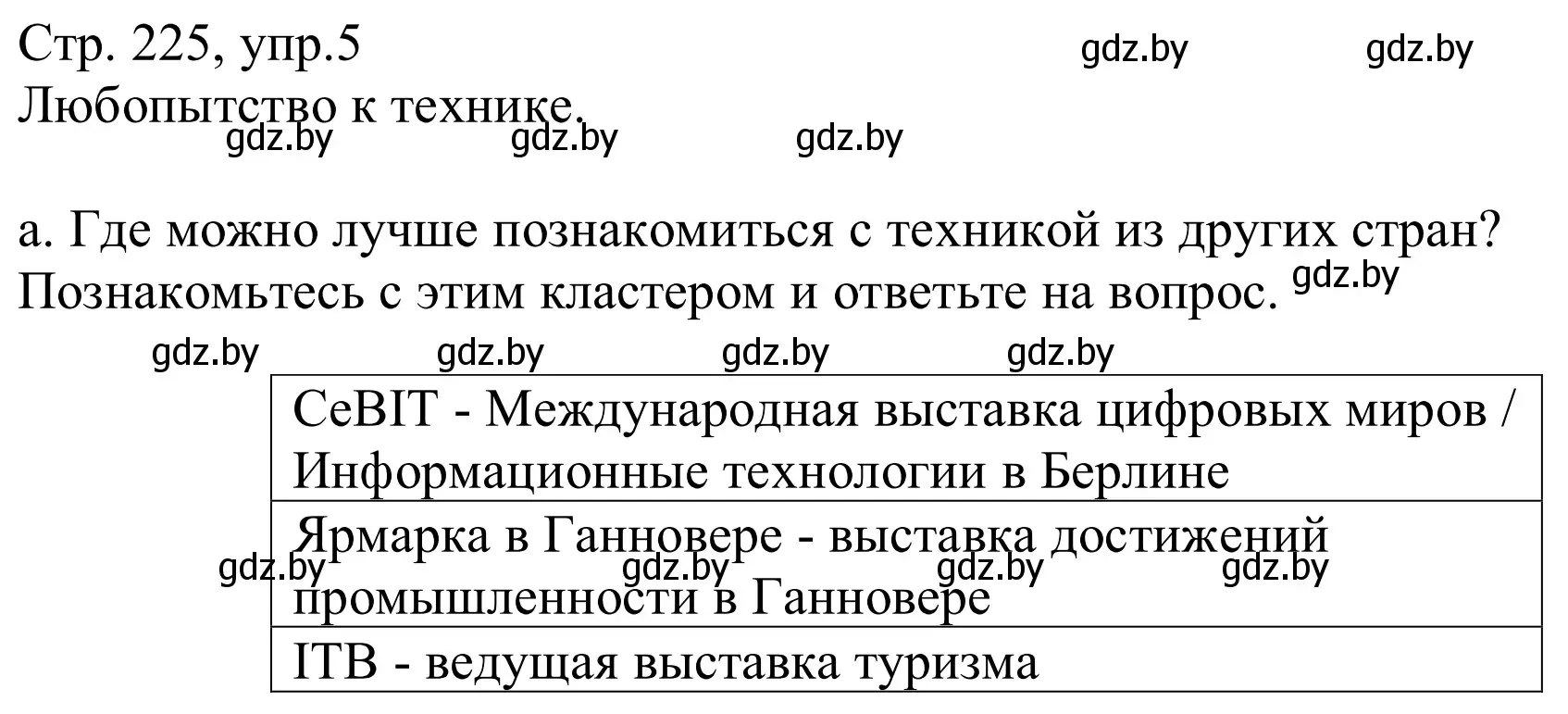 Решение номер 5a (страница 225) гдз по немецкому языку 10 класс Будько, Урбанович, учебник