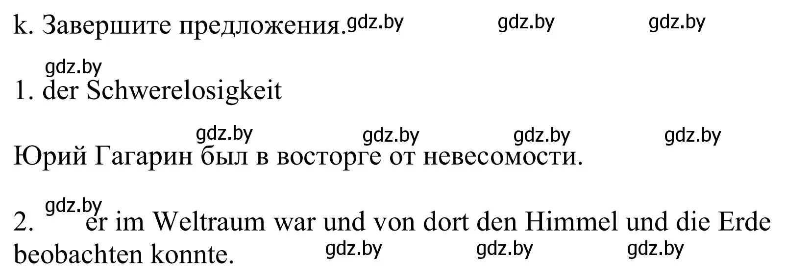 Решение номер 8k (страница 247) гдз по немецкому языку 10 класс Будько, Урбанович, учебник