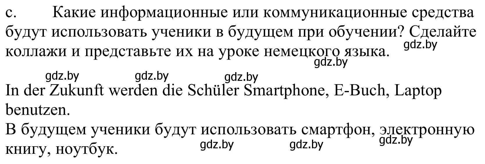 Решение номер 3c (страница 254) гдз по немецкому языку 10 класс Будько, Урбанович, учебник