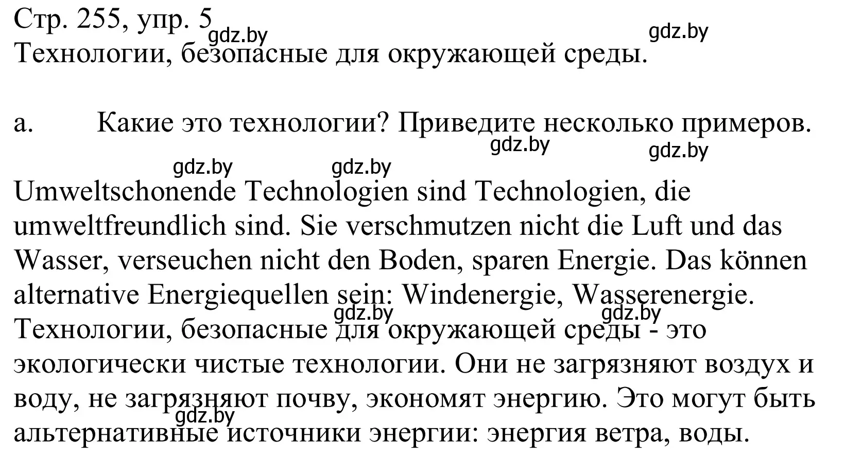 Решение номер 5a (страница 255) гдз по немецкому языку 10 класс Будько, Урбанович, учебник