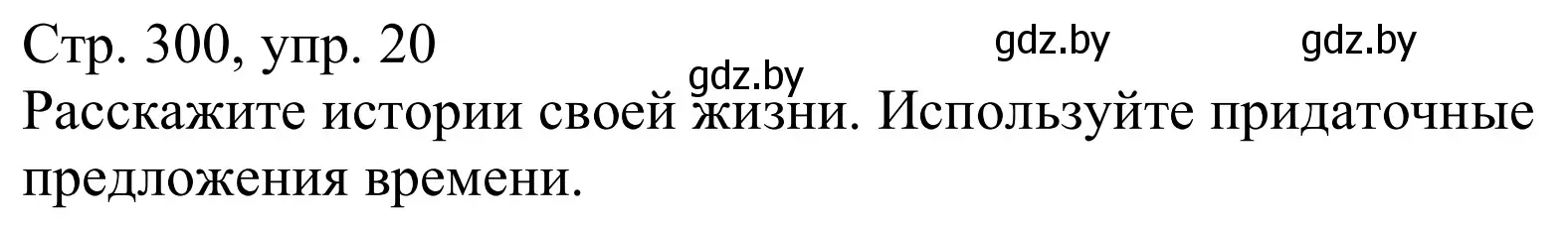 Решение номер 20 (страница 300) гдз по немецкому языку 10 класс Будько, Урбанович, учебник