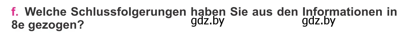 Условие номер 8f (страница 18) гдз по немецкому языку 11 класс Будько, Урбанович, учебник