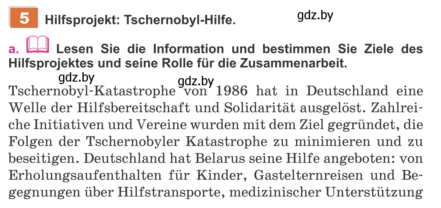 Условие номер 5a (страница 305) гдз по немецкому языку 11 класс Будько, Урбанович, учебник