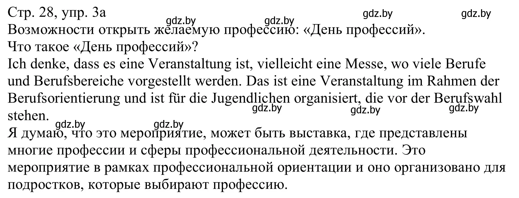 Решение номер 3a (страница 28) гдз по немецкому языку 11 класс Будько, Урбанович, учебник