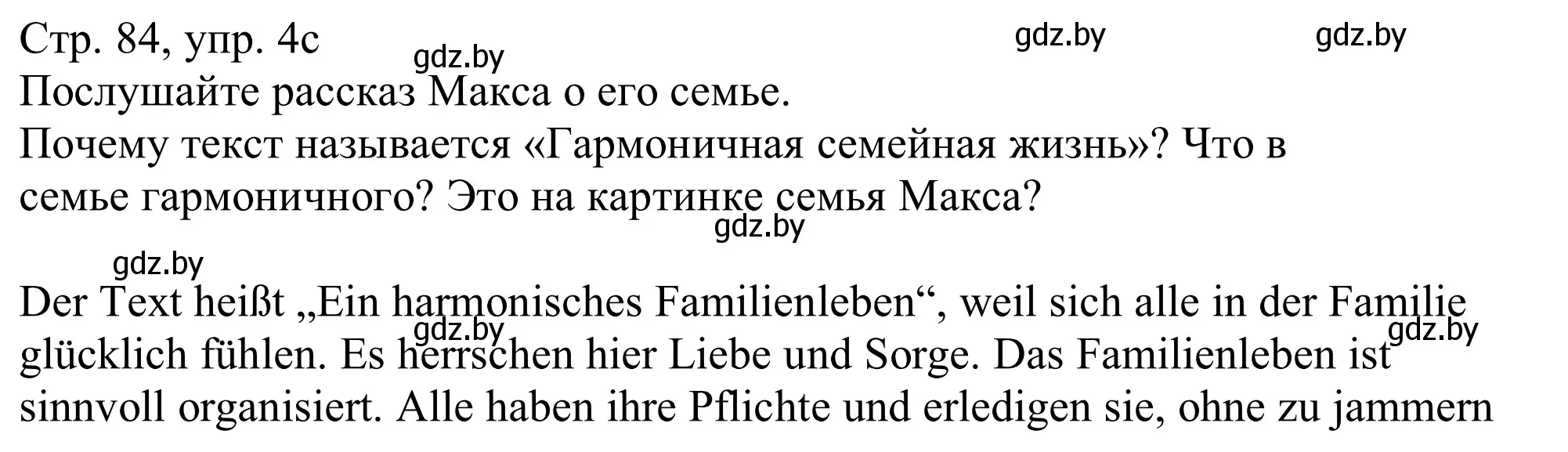 Решение номер 4c (страница 84) гдз по немецкому языку 11 класс Будько, Урбанович, учебник