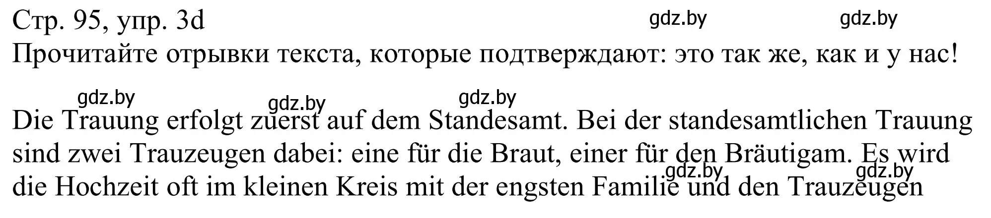 Решение номер 3d (страница 95) гдз по немецкому языку 11 класс Будько, Урбанович, учебник