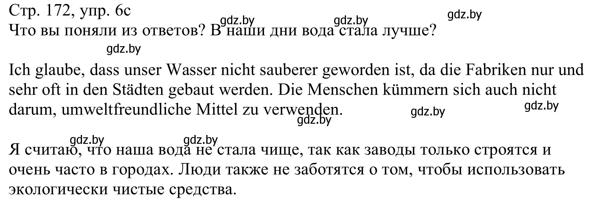 Решение номер 6c (страница 172) гдз по немецкому языку 11 класс Будько, Урбанович, учебник