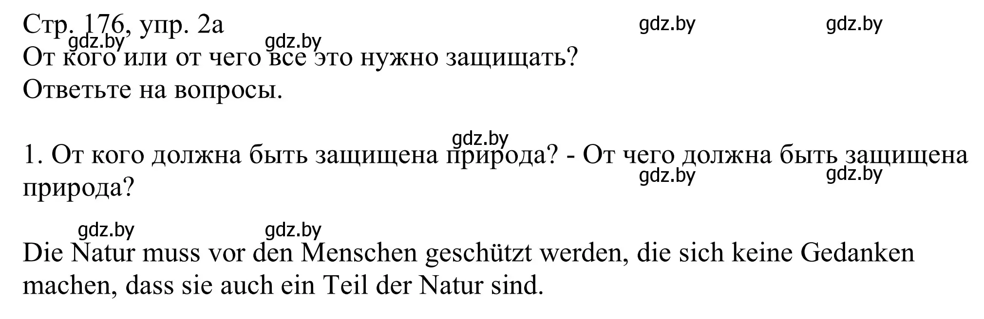 Решение номер 2a (страница 176) гдз по немецкому языку 11 класс Будько, Урбанович, учебник