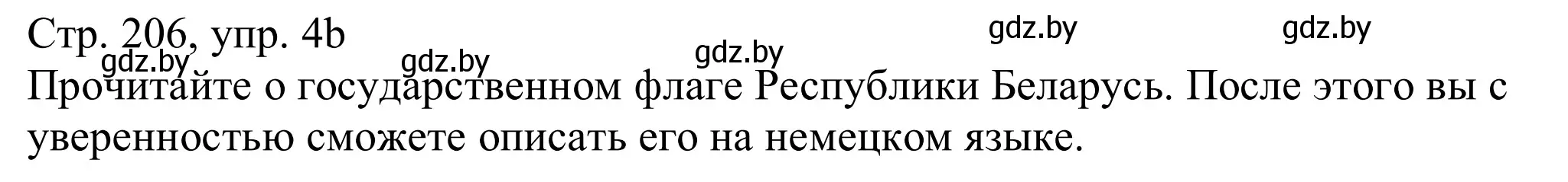 Решение номер 4b (страница 206) гдз по немецкому языку 11 класс Будько, Урбанович, учебник