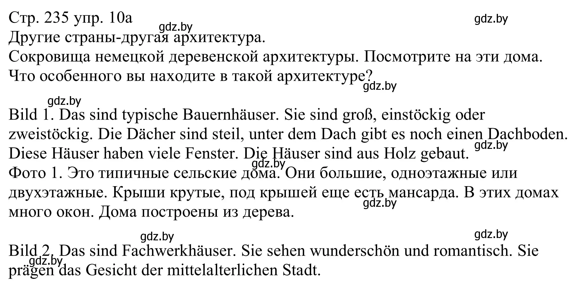 Решение номер 10a (страница 235) гдз по немецкому языку 11 класс Будько, Урбанович, учебник