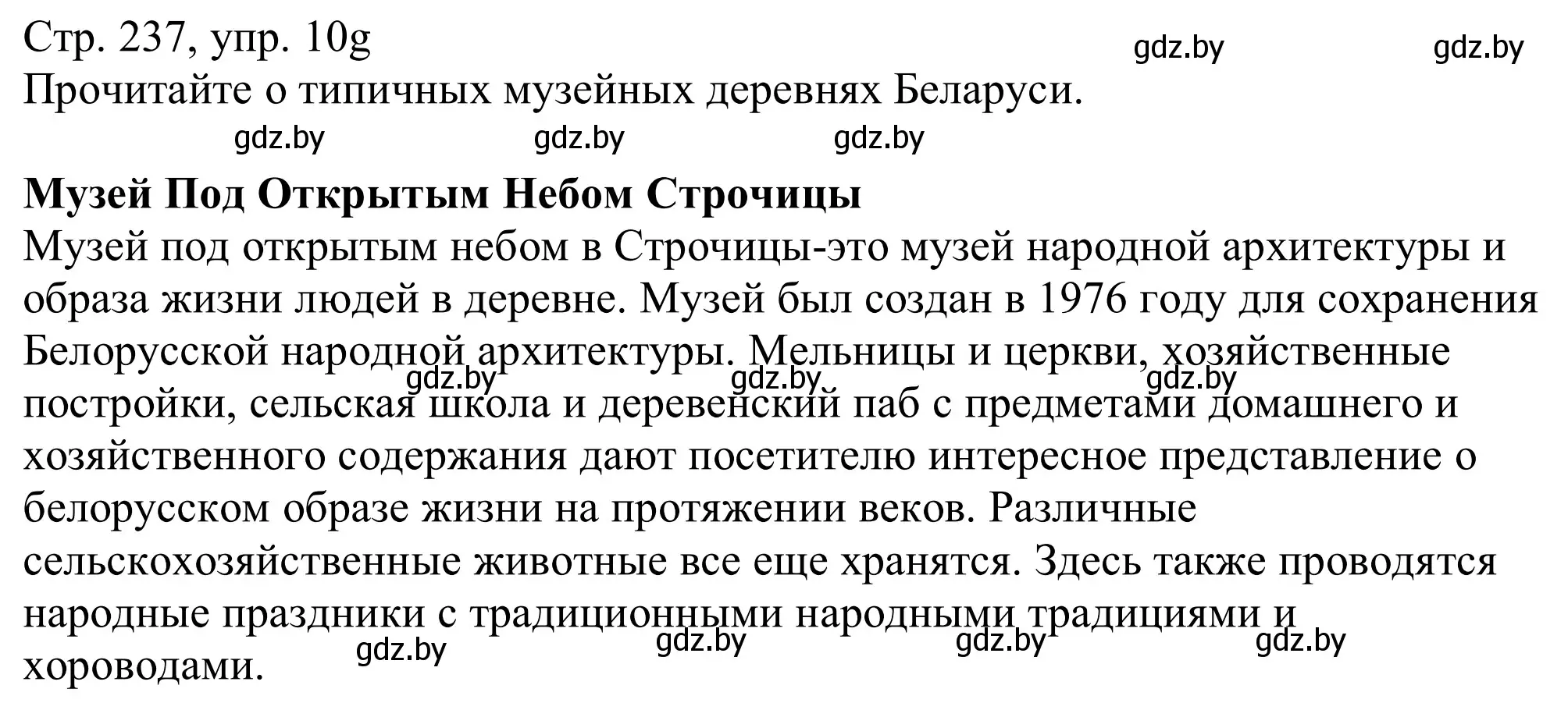 Решение номер 10g (страница 237) гдз по немецкому языку 11 класс Будько, Урбанович, учебник