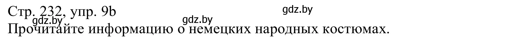 Решение номер 9b (страница 232) гдз по немецкому языку 11 класс Будько, Урбанович, учебник